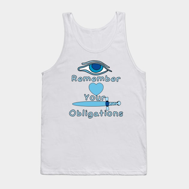 Remember Your Obligations Freemason Tank Top by DiegoCarvalho